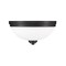 Z-Lite Ashton 3 Light Flush Mount, Matte Black & Matte Opal 443F3-MB - alternate 3